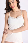 Zivame Knit Cotton Camisole - Off White — thumbnail 6